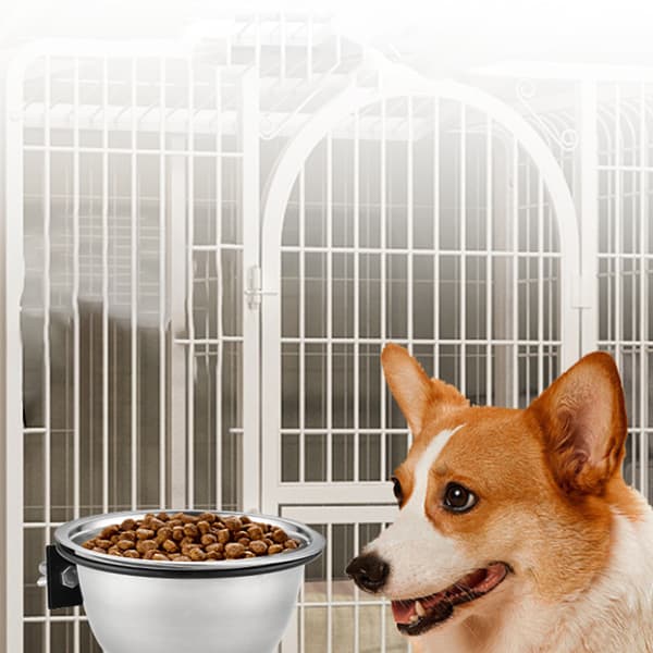 Wall-Mounted Pet Food Bowl M