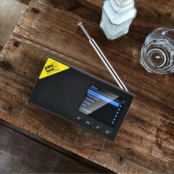 Bærbar Bluetooth Digital DAB FM Stereo Audio Mottaker Radio for Hjemmekontor