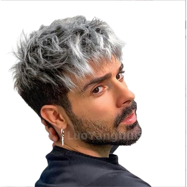 Herreparykker, allsidige stylingalternativer Modell 1