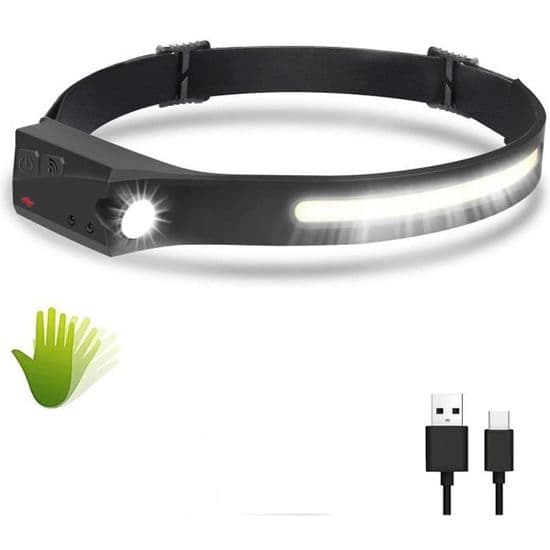 Pandelampe - Zamus - USB Genopladelig - 5 Tilstande - IPX5 Vandtæt - XPE COB Sensor