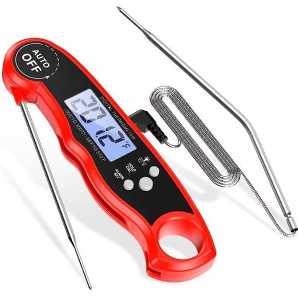 Digitalt mattermometer - Rekkevidde fra -50°C til 300°C - Lang sonde - LCD