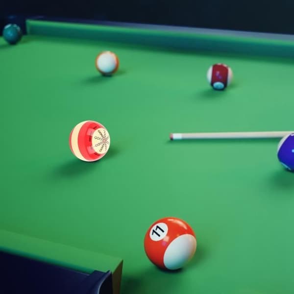 Tilbehør til træning af billardkugler, bærbar billardkugle til amerikansk billard, otte bolde