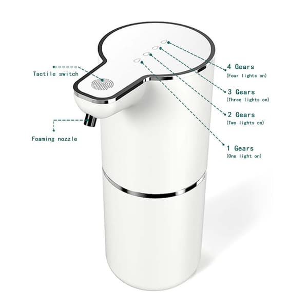 Automatic Soap Dispenser for Kitchen and Bathroom - 350ml, Fast Dispensing and IPX5 Waterproof