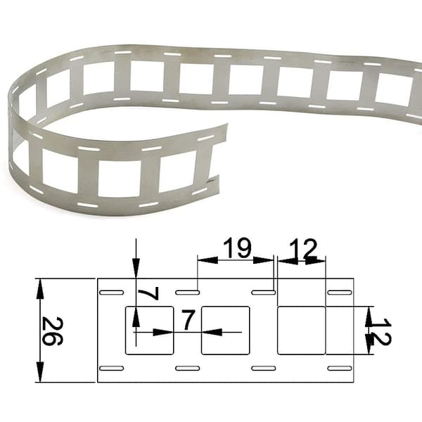 Batteri Nikkelstripe -2P - 5 meter rull M S