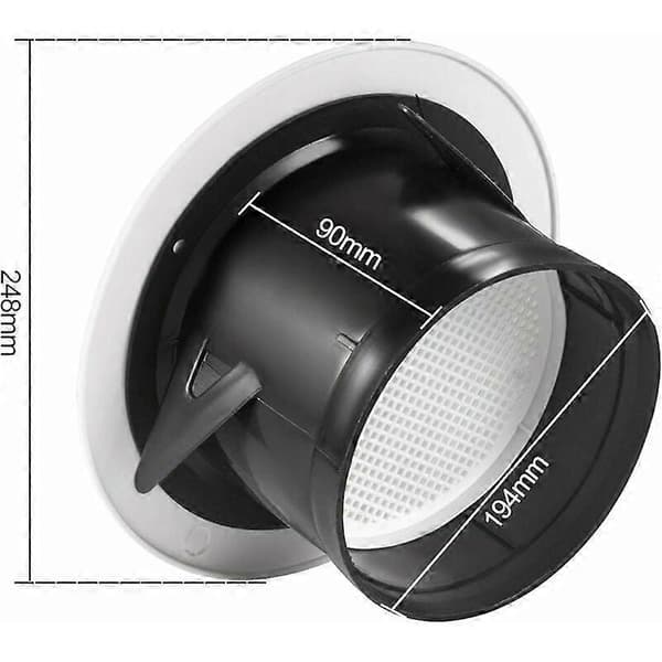200 mm ventilationsutlopp med skyddsgaller - ABS (?200 mm)