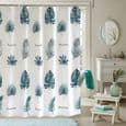 Dusjforheng 180 x 180 cm, 100 % polyester - Vanntett og muggbestandig, maskinvaskbart, 12 kroker