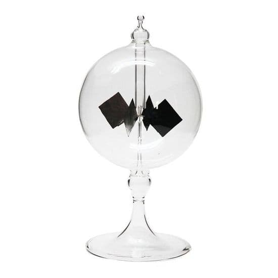Solradiometer - Glasradiometer - Vindmølle - Dekorativt legetøj - Gennemsigtig