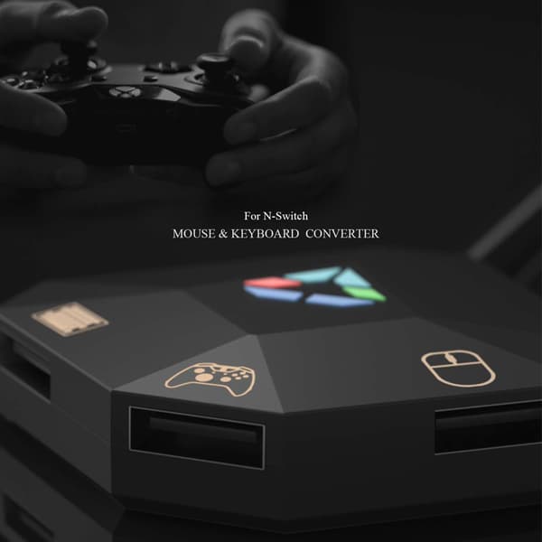 Mus/tangentbordsadapter Kompatibel med Nintendo Switch, PS4, Xbox One/360, PS3