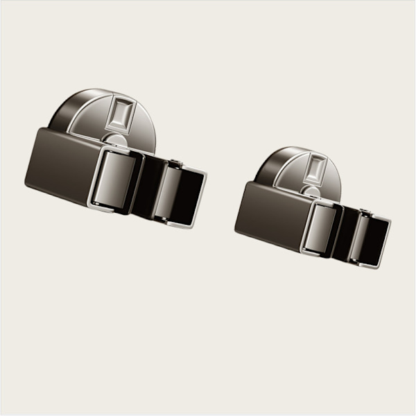 2-pack Suction Cup Mop Holder, Wall Mounted Broom Holder No Drilling Grey