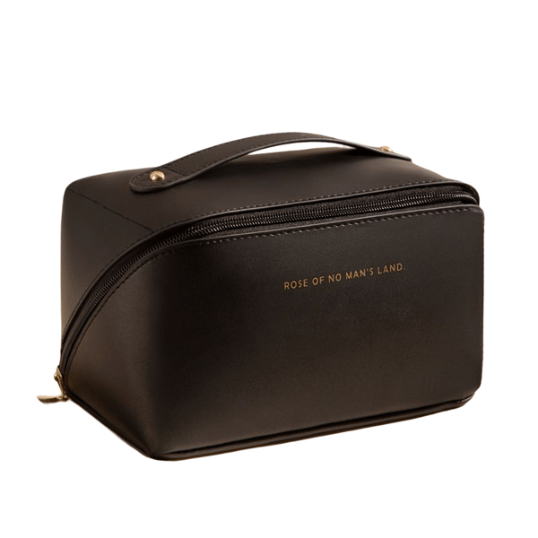 Stor og stilren toilettaske - makeuptaske sort