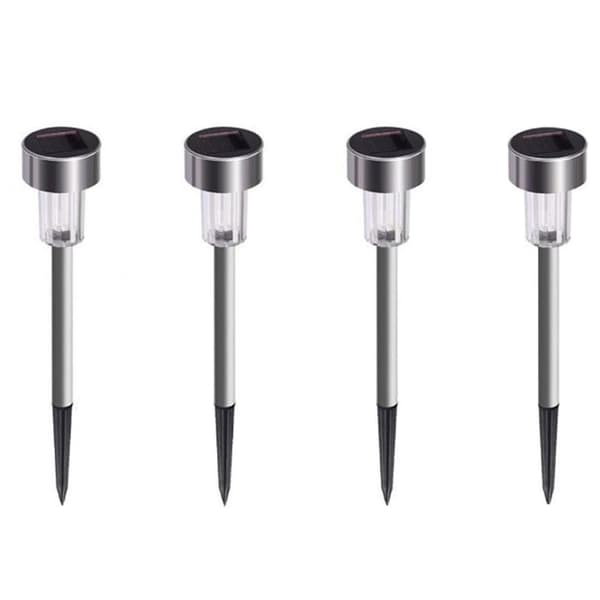 4x Solar Powered Garden Lights - LED