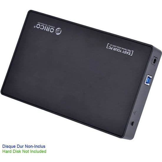 3588US3 Skjutbar SATA 3,5\" USB 3.0 Extern hårddiskkabinett