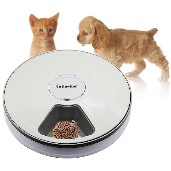 Automatisk fôringsautomat for katter, hunder, med LCD-timer