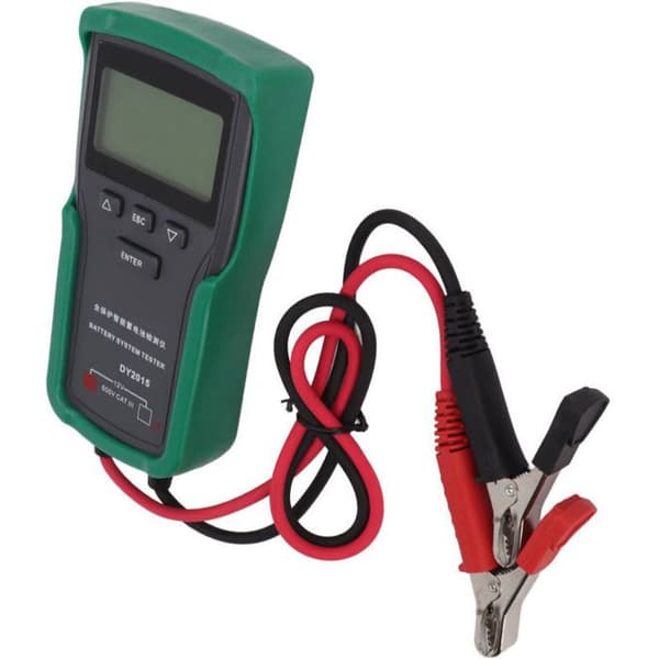 12V Bilbatteritester - Starttest - Belastningstest - Beskyttelse mot omvendt polaritet