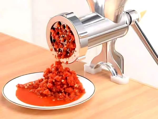 Kjøttkvern manuell - Pølsestopper og håndsveiv
