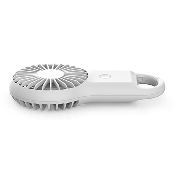 Mini bærbar ventilator - 800mAh - 3 hastigheder - Farverigt LED-lys - Genopladelig