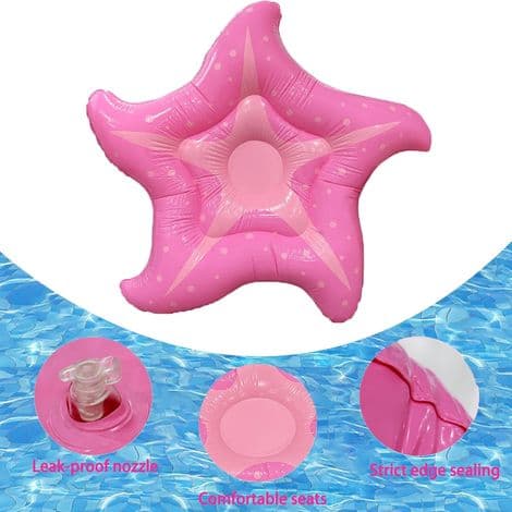 Voksen Pool Float. Oppustelig Søstjerne Float 150cm. Pink Oppustelig Hængekøje Pool Float.