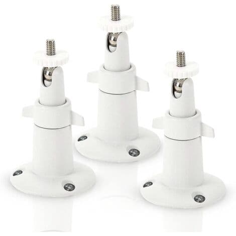 Arlo Smart säkerhetskamera väggfäste - Justerbart inomhus/utomhusfäste för Arlo-kameror och andra kompatibla modeller (3-pack, vit)