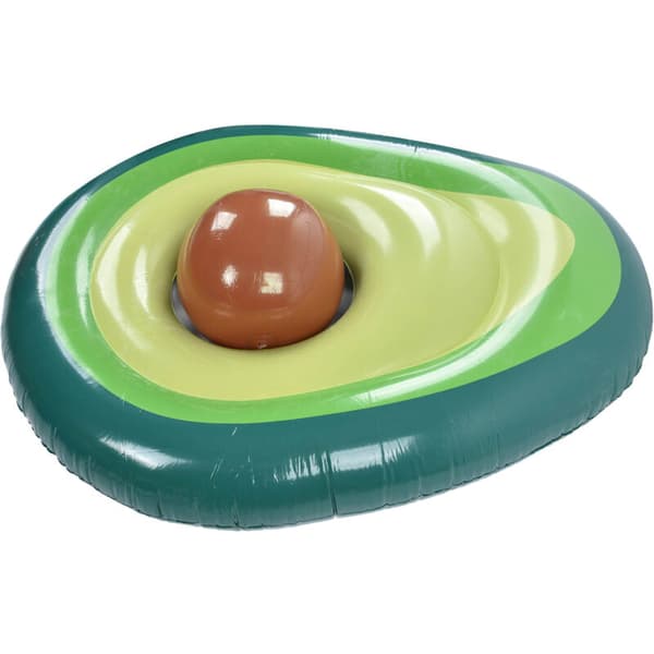 Avocado Pool Float, Oppustelig PVC Pool Raft, Loungestol, Strand Flyder Festlegetøj med Bold