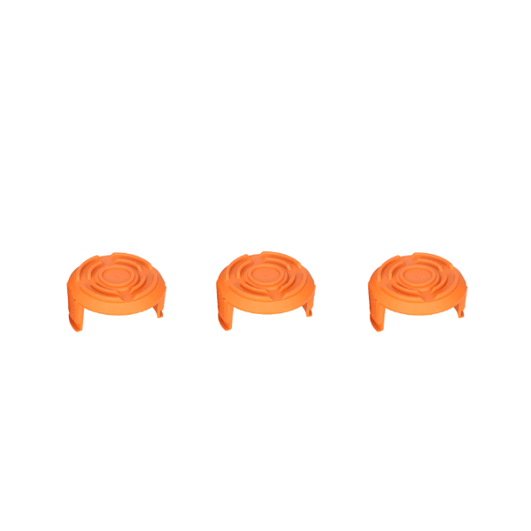 3-pack covers for spool for Worx WA0010 grass trimmer Orange