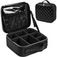 Makeuptaske - Toilettaske - Sort - Stor opbevaringsplads - Mål 26,5x24x10 cm