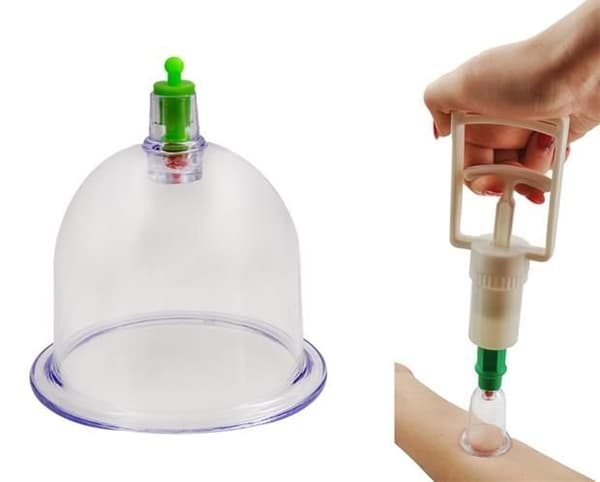 Cupping Sæt med Vakuumpumpe - 12 dele