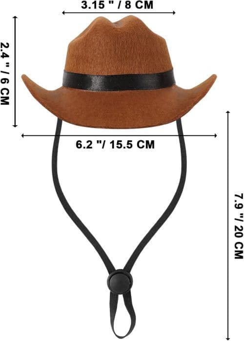 Cowboykostume til hunde og katte, sæt med 4, til hvalpe og killinger, til fester og hverdagsdekorationer - S