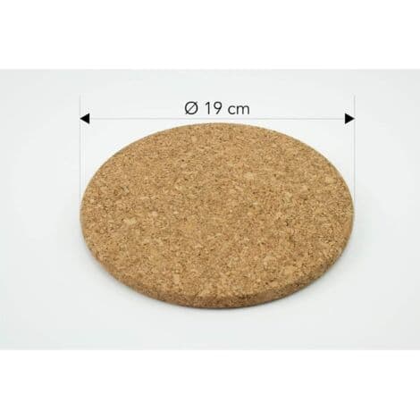 Set med 3 korkunderlägg – 19 cm diameter