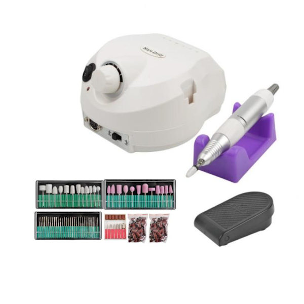 Electric nail file with accessories