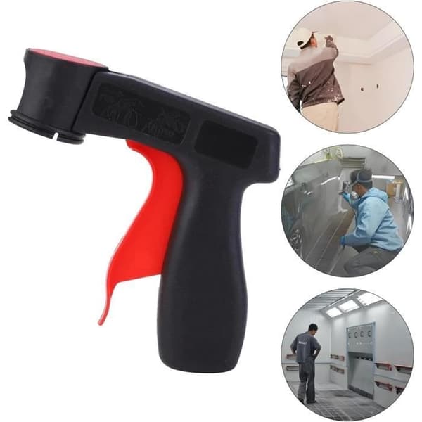 Spraymalinghåndtak, spraymalingpistolholder, sprøyteadapter for malingsboks