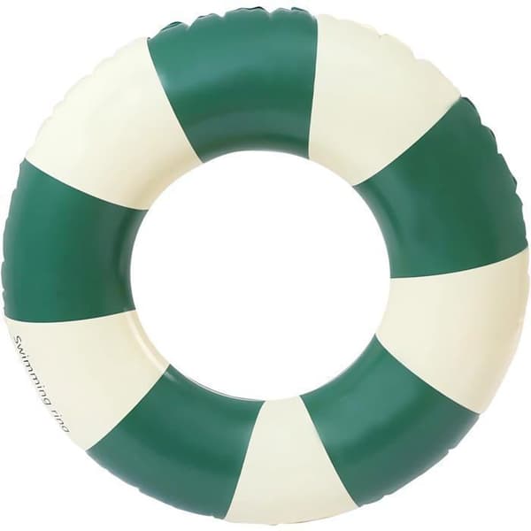 Uppblåsbar simring för vuxna - Simring Poolboj - för strandsemester - Innerdiameter 35 cm (grön)