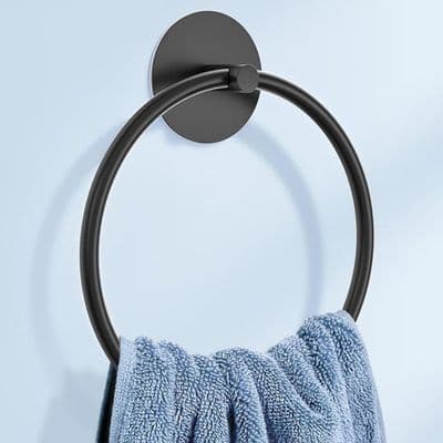 Matt svart badehåndkleholder - Håndklestativ i rustfritt stål til bad
