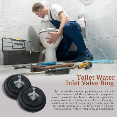 3-delt ventilmembrantætning, flydende ventilmembran, ventilmembrantætning, sidemonteret membrantætning til vedligeholdelse af toiletskyl