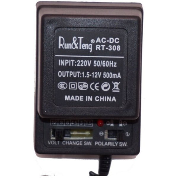 Universal 500mA Strömförsörjning Transformator 1.5V till 12V AC/DC
