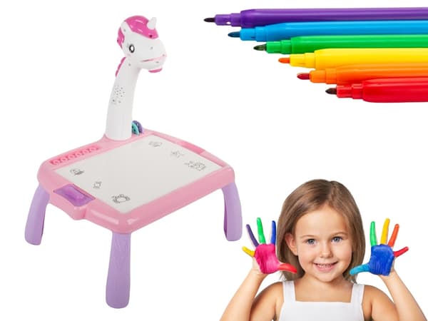 Whiteboard Markers for Overhead Projectors with Drawing Board for Children Blue