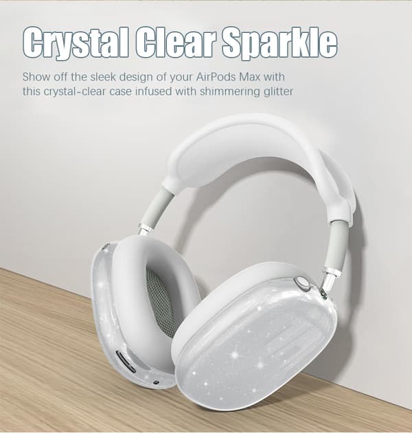 Glittering Transparent TPU Case for AirPods Max