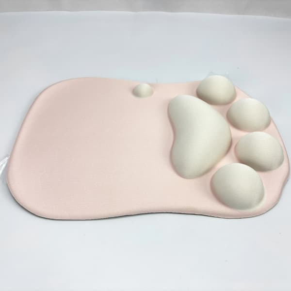 Kattklo-musematte for komfortabel spilling og arbeid Rosa Pink
