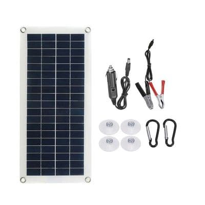 30W flexibel solpanel för bil, båt, batteriladdare, dubbelfärgad, flerfärgad solpanel