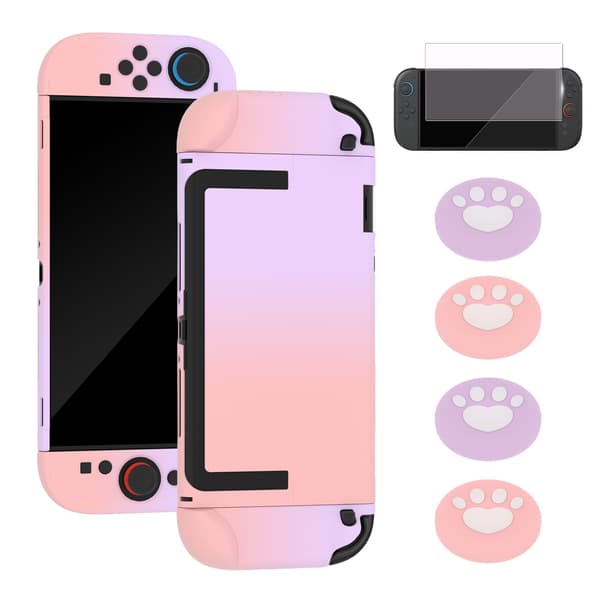 Nintendo Switch 2 Protective Case Set - Gradient Silicone & PC Shell with Button Covers & Screen Protector