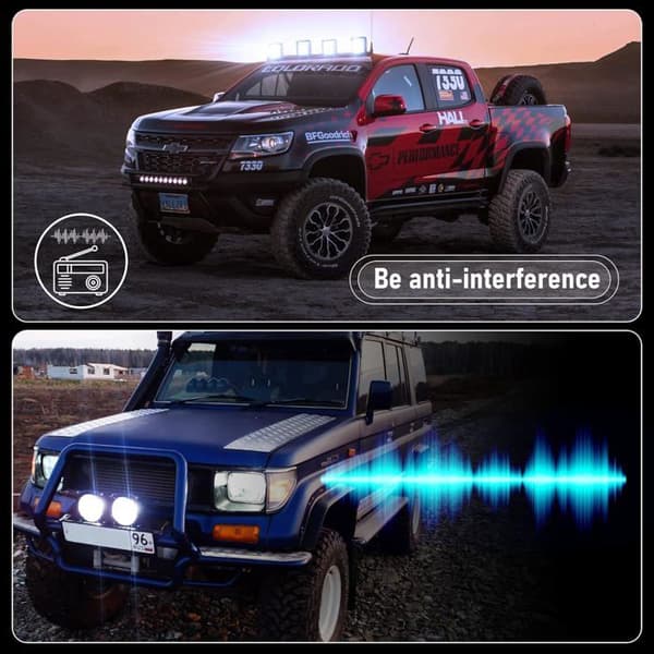 102W LED arbeidslys 8000LM LED ryggelys 12v LED frontlys interferensbestandige spotlys