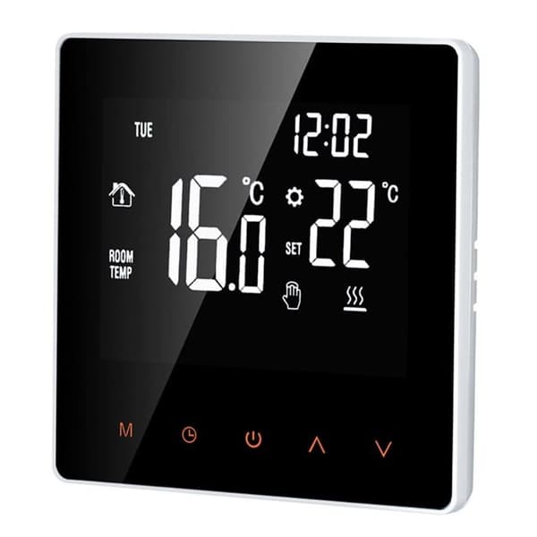 16A Digital Termostat - LCD-skærm - Touchscreen - Programmerbar - Til Hjem, Skole, Kontor, Hotel, Hvid