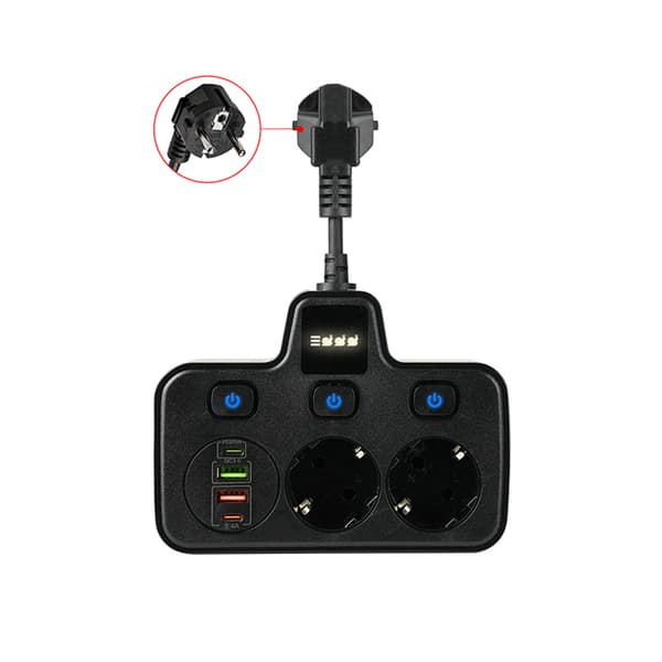 BKL-503 EU Hurtigopladende Stikdåse Sort Black