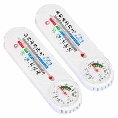 Växthustermometer, högprecisions inomhus väggmonterad termometer, väggmonterad växthustemperaturmätare