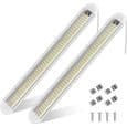 Sæt med 2 12V LED-strips - Indendørs lysskinne - Afbryder - til Autocamper, Campingvogn, Båd, Køkken