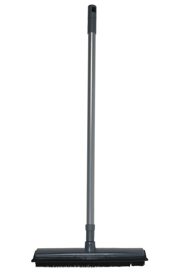 Rubber broom with handle