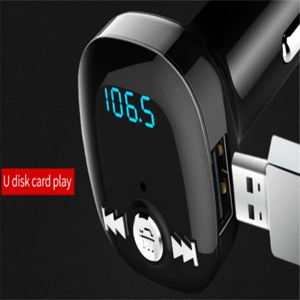Auton FM-lähetin - Bluetooth-sovitin QC3.0-autolaturilla