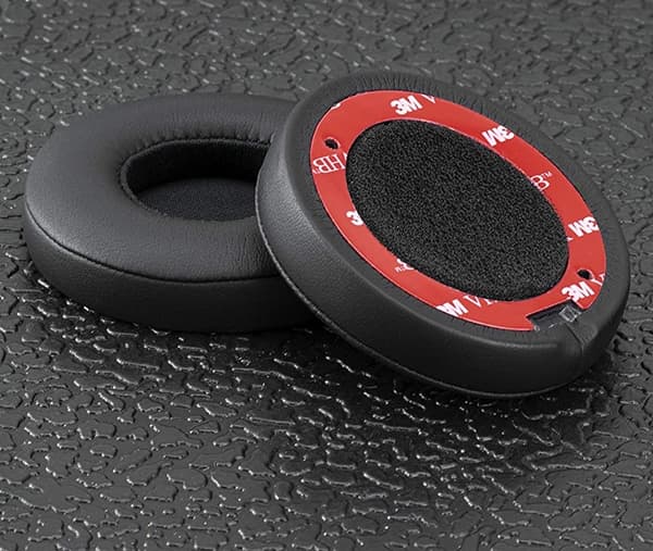 Ear Cushions for Beats Solo 2/3 PU Leather 1 Pair Black