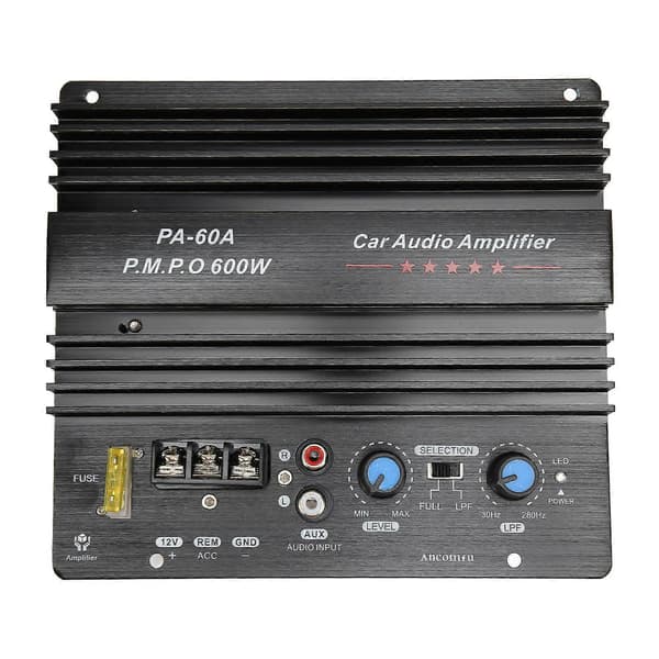 12V 600W Bil Lydforsterker Høy Effekt Subwoofer