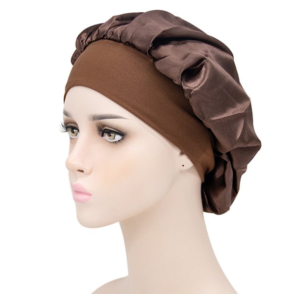 Sovmössa - Skyddar håret när du sover 2-pack Brown+Black