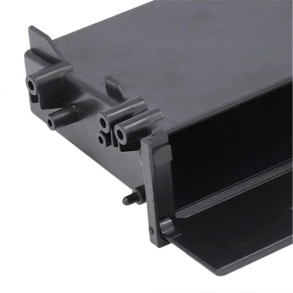 1DIN Bilradio Opbevaringsboks Multi Anvendelse ABS Sort Indvendig Organizer Erstatning for Mitsubishi